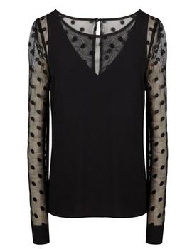 BLUSA NAF NAF PLUMETI NEGRA LHNC8