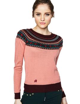 JERSEY HIGHLY PREPPY GRECA NECK ROSA