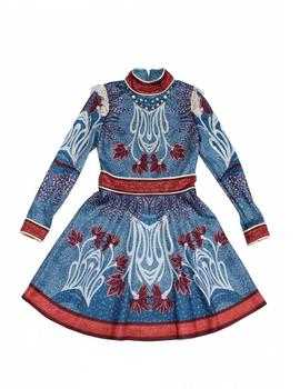 VESTIDO HIGHLY PREPPY PRINT AZUL