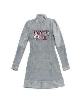 VESTIDO HIGHLY PREPPY CHENILLA BRILLO GRIS