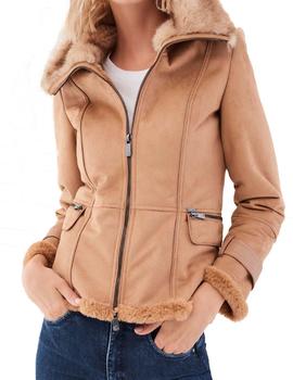 CHAQUETA SALSA CON PELO CAMEL