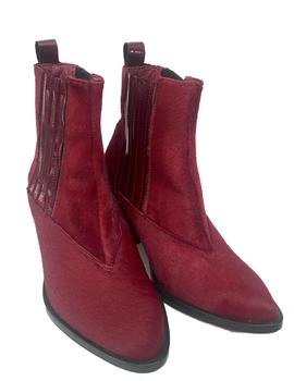 BOTIN VITELO PELO POTRO GRANATE