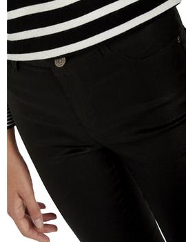 PANTALON NAF NAF SKINNY ENCERADO NEGRO