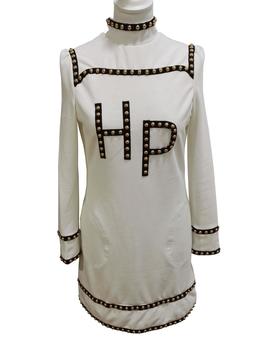 VESTIDO HP TACHAS  M.7632 CRUDO