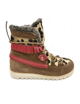 BOTIN ANTE CAMEL CON PELO LEOPARDO