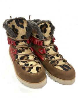 BOTIN ANTE CAMEL CON PELO LEOPARDO