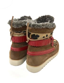 BOTIN ANTE CAMEL CON PELO LEOPARDO