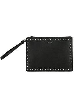 CARTERA DE MANO LIU.JO CON TACHUELAS PLATA