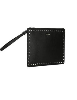 CARTERA DE MANO LIU.JO CON TACHUELAS PLATA
