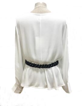 Blusa Miss miss cintura lunares