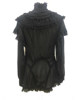 BLUSA HIGHLY PREPPY VOLANTES NEGRA