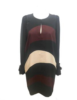 VESTIDO NAKURO TRICOLOR MANGAS GASA