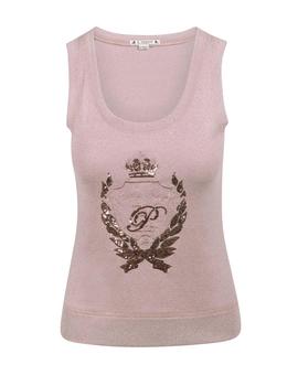 CAMISETA HIGHLY PREPPY LUREX ROSA