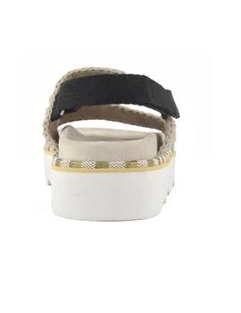 SANDALIA MOU BIO BELT LOGO-PRINT