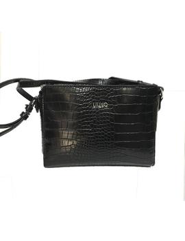 BANDOLERA LIU.JO EFECTO PIEL COCODRILO NEGRO