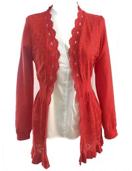 CHAQUETA MOLLY BRACKEN LARGA ROJA