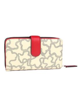 BILLETERA TOUS M K ICON MULTI-BEIGE