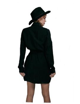 Vestido Maggie Sweet camisero negro