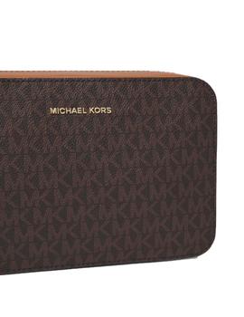 Bandolera Michael Kors camera bag logos marrón