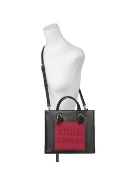 BOLSO TOUS AMAYA MET.NEGRO-ROJO