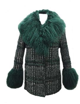 ABRIGO WOOL TIBET GREEN