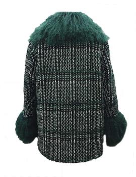 ABRIGO WOOL TIBET GREEN