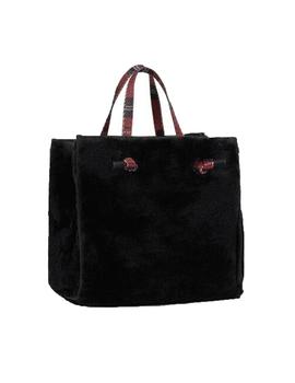 BOLSO TOUS SHOPPING M. AMAYA FUR NEGRO