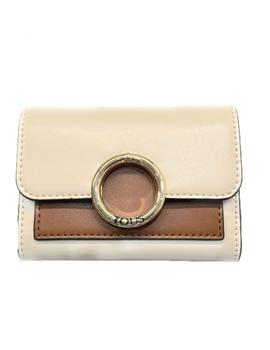 BILLETERA TOUS S. AUDREE BEIGE-MARRÓN