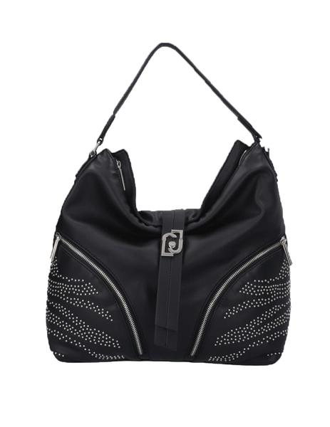 Muy enojado Calma progenie BOLSO LIU.JO HOBO CON STRASS NEGRO