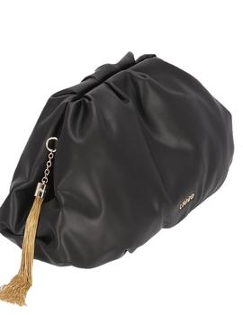 BOLSO LIU.JO FRUNCIDO CON LOGOTIPO NEGRO
