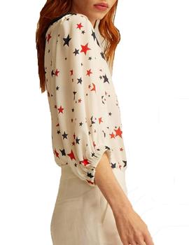 BLUSA STARS LANA ESTRELLAS  CRUDO