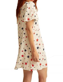 VESTIDO STARS LANA ESTRELLAS CRUDO