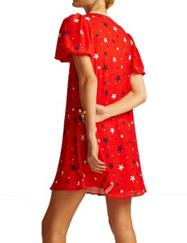VESTIDO STARS LANA ESTRELLAS ROJO