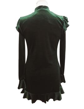 VESTIDO VELVET POODLE VERDE M.7630