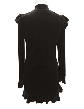 VESTIDO VELVET POODLE NEGRO M.7630