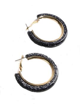 PENDIENTES LOLA CASADEMUNT AROS NEGROS