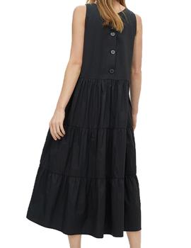 VESTIDO LOLA CASADEMUNT TIRANTES LARGO NEGRO