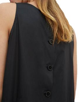 VESTIDO LOLA CASADEMUNT TIRANTES LARGO NEGRO
