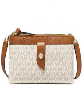 BANDOLERA MICHAEL KORS  DOBLE CREMALLERA