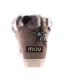 BOTIN MOU ESKIMO SNEAKER STARS-MINK GRIS