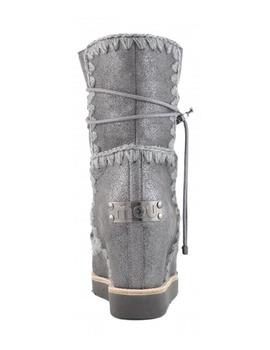 BOTA MOU ESKIMO FRENCH TOE WEDGE SHORT-GRIS METAL