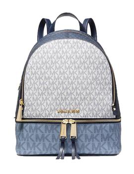 MOCHILA MICHAEL KORS RHEA ZIP LOGOS AZUL