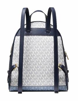 MOCHILA MICHAEL KORS RHEA ZIP LOGOS AZUL