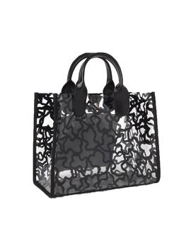 BOLSO TOUS SHOPPING M.AMAYA VINYL TRANS-NEGRO