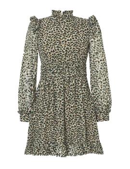 VESTIDO HIGHLY PREPPY GASA LEOPARDO