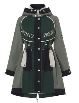 TRENCH HIGHLY PREPPY BORDADO  COMBI-VERDE