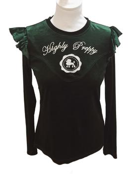 CAMISETA VELVET POODLE M.9616 VERDE