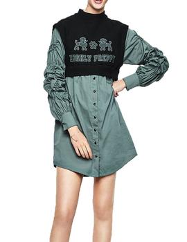 VESTIDO HIGHLY PREPPY CHALECO VERDE