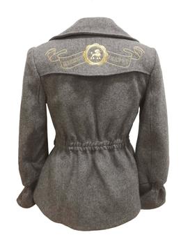 CHAQUETÓN CINTURÓN M.8141 GRIS