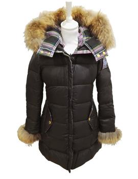 PARKA PLUMA LARGA REVERSIBLE M.4131 NEGRO